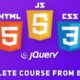 HTML, CSS, Bootstrap, Javascript and jQuery